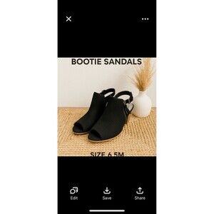 Baretraps Noelani Bootie Black Size 6.5